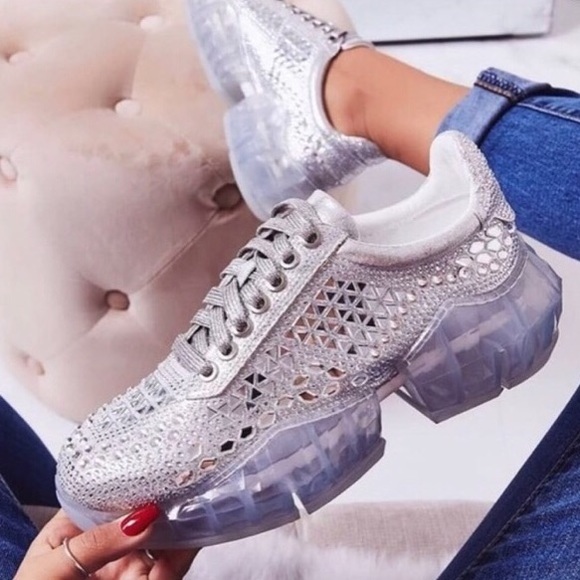 Damon Sky Shoes - Bling Trendy Rhinestone Sneakers Damon Sky Shoes - Bling Trendy Rhinestone Sneakers